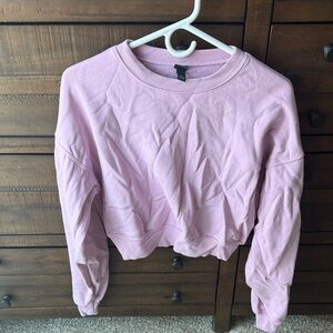 Wild Fable Light Purple Cropped Sweatshirt